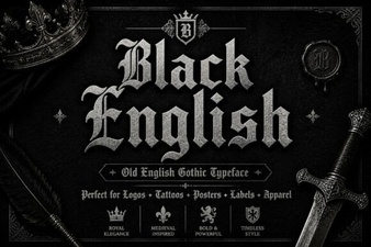Crafting Creative Designs with Black English Fonts