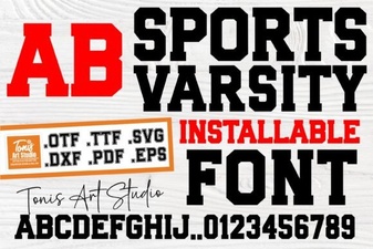 Varsity Fonts for Athletic Branding & Design Projects
