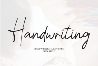 Handwriting Fonts for Authentic Design Projects